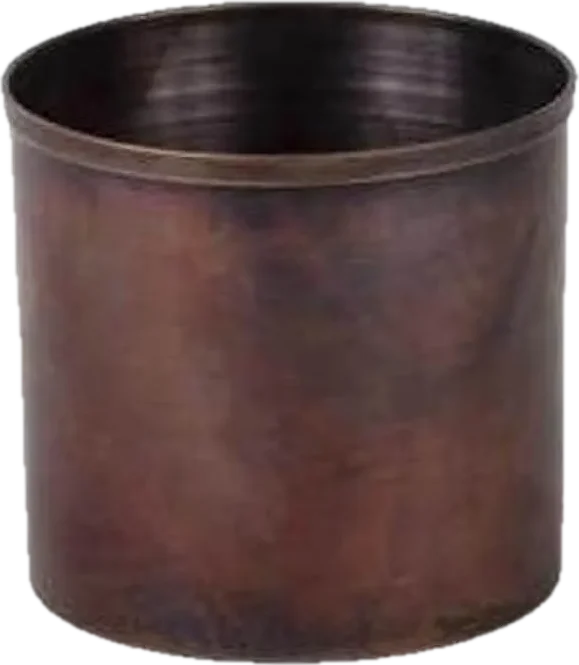 Copper planter, 8 cm, oxidised copper