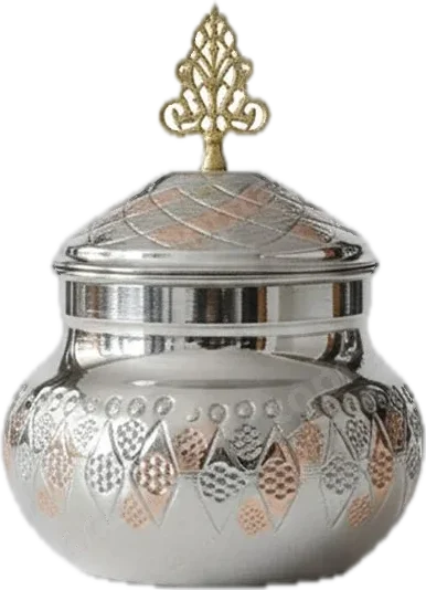 Teardrop sugar bowl, 10 cm, copper