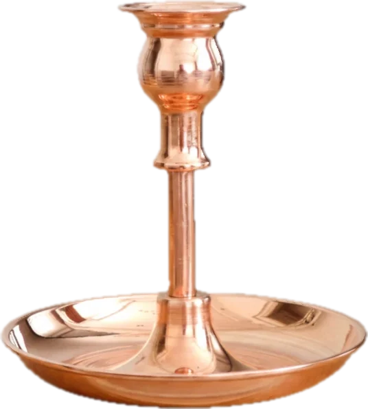 Decorative candle holder, copper