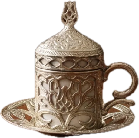 Coffee cup, cast copper