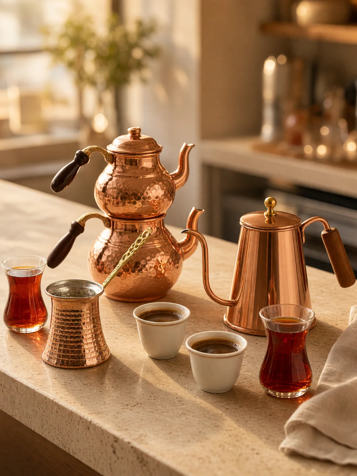 Coffee & tea: handmade copper coffee & tea