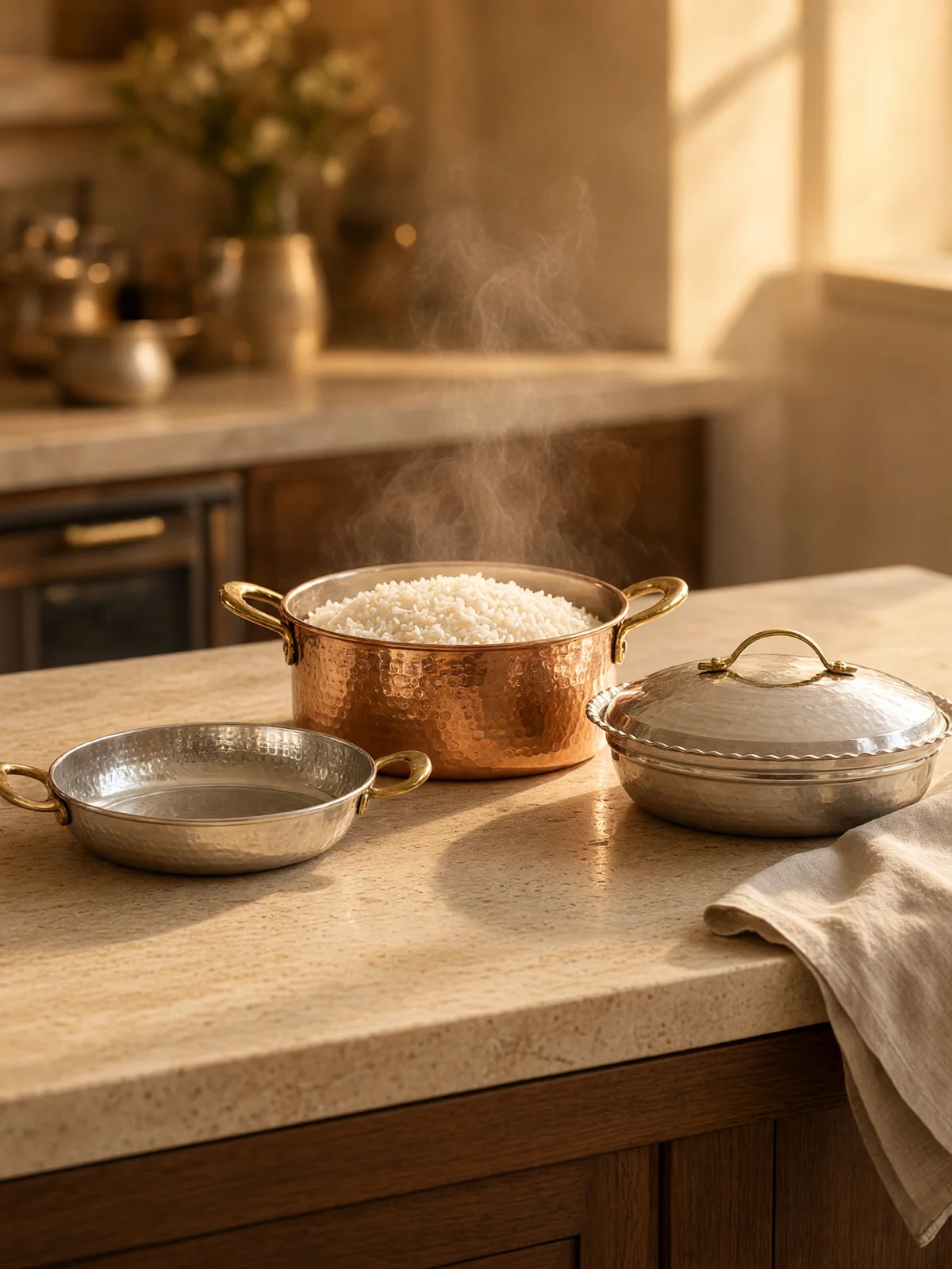 Cookware: handmade copper cookware